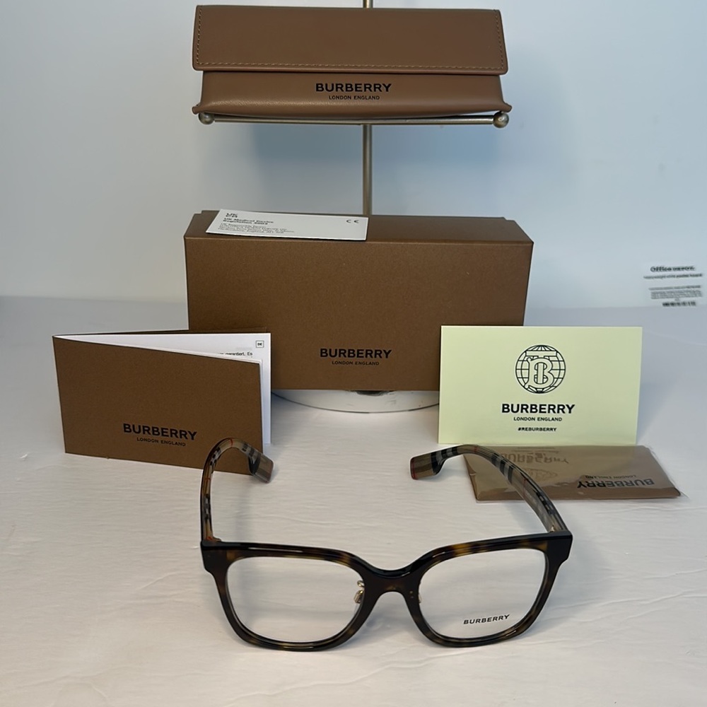 BURBERRY BE2347 EVELYN square Oversized Eyeglasses - Picture 8 of 14